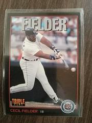 Cecil fielder #5 Baseball Cards 1993 Panini Donruss Triple Play Prices