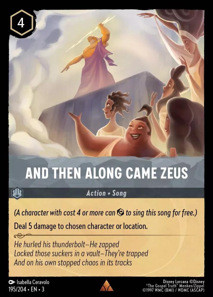 And Then Along Came Zeus [Foil] #195 Lorcana Into the Inklands