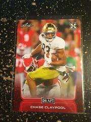 Chase Claypool [Red] #23 Football Cards 2020 Leaf Draft Prices