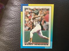 Ricky Henderson #28 Baseball Cards 1990 Topps Mini League Leaders Prices