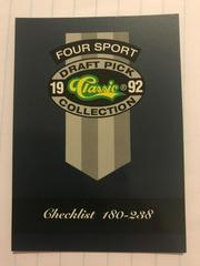 Checklist 180-238 Hockey Cards 1992 Classic 4 Sport Prices