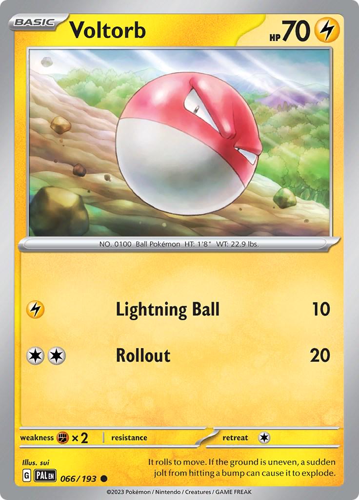 Voltorb #66 Pokemon Paldea Evolved