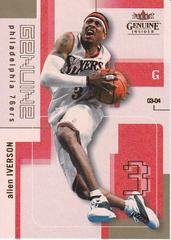 Allen Iverson #67 Basketball Cards 2003 Fleer Genuine Insider Prices