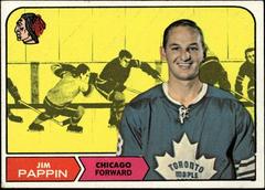 Jim Pappin #21 Hockey Cards 1968 Topps Prices