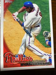 Ryan Howard #PHI1 Baseball Cards 2010 Topps Team Set Phillies Prices