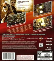 Back Cover | Stranglehold Playstation 3