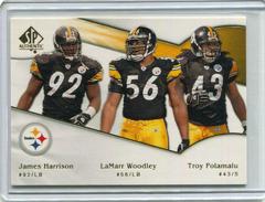 James Harrison, LaMarr Woodley, Troy Polamalu Football Cards 2009 SP Authentic Prices
