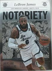 LeBron James #2 Basketball Cards 2022 Panini Mosaic Notoriety Prices