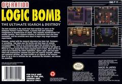 Back Cover | Operation Logic Bomb Super Nintendo