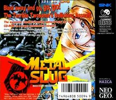Metal Slug - Back | Metal Slug Neo Geo CD