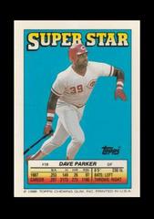 Dave Parker #19 Baseball Cards 1988 Topps Stickercard Prices