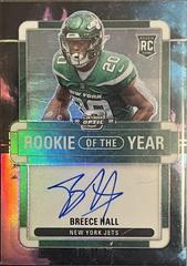 Breece Hall [Rookie of the Year Autograph Nebula] #ROY-BH Football Cards 2022 Panini Contenders Optic Rookie of the Year Prices