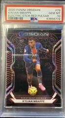 Kylian Mbappe [Red Pulsar] #79 Soccer Cards 2020 Panini Obsidian Prices