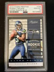 Russell Wilson [Extra Points Blue] #238 Football Cards 2012 Panini Prestige Prices