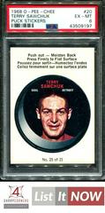 Terry Sawchuk #20 Hockey Cards 1968 O-Pee-Chee Puck Stickers Prices
