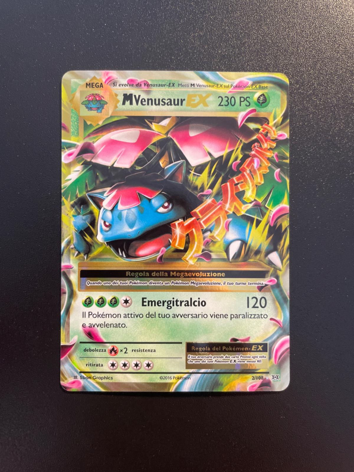 M Venusaur EX Ungraded Pokemon Evolutions