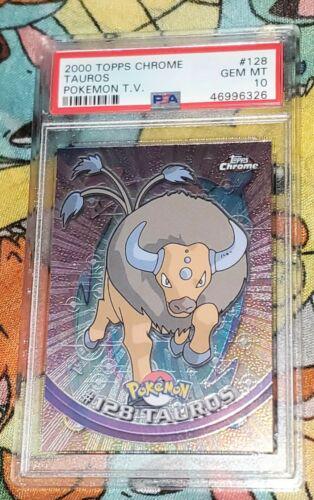 Tauros #128 Pokemon 2000 Topps Chrome