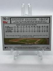 Back Of Card | Andrew Vaughn Baseball Cards 2021 Topps Update 1992 Redux