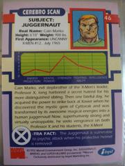 Back | Juggernaut Marvel 1992 X-Men Series 1