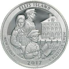 2017 S [SILVER ELLIS ISLAND PROOF] Coins America the Beautiful Quarter Prices