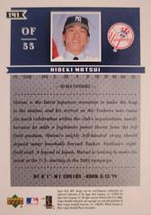 Back | Hideki Matsui Baseball Cards 2003 Upper Deck MVP