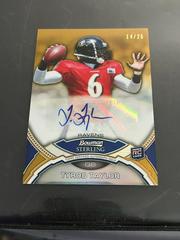 Tyrod Taylor [Gold Refractor] Football Cards 2011 Bowman Sterling Autograph Prices