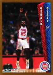 Gerald Glass #333 Basketball Cards 1992 Fleer Prices