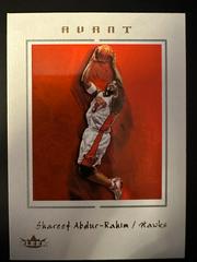 Shareef Abdur Rahim #33 Basketball Cards 2003 Fleer Avant Prices