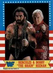 Hercules, Bobby Heenan Wrestling Cards 1987 Topps WWF Prices