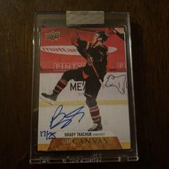 Brady Tkachuk #CS-BT Hockey Cards 2020 Upper Deck Clear Cut Canvas Signatures Prices