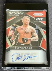 Dustin Poirier [Red] #OS-DPR Ufc Cards 2021 Panini Prizm UFC Octagon Signatures Prices