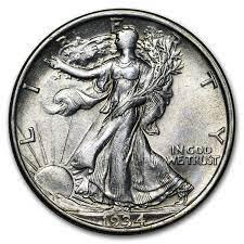 1934 D Coins Walking Liberty Half Dollar Prices