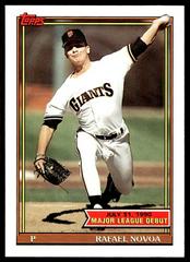 Rafael Novoa #116 Baseball Cards 1991 Topps '90 M.L. Debut Prices