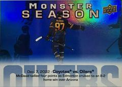 Connor McDavid #MS-27 Hockey Cards 2023 Upper Deck Monster Season Prices