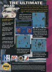 NHL Hockey - Back | NHL Hockey Sega Game Gear