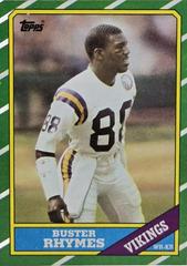 Buster Rhymes #296 Football Cards 1986 Topps Prices