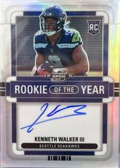 Kenneth Walker III [Rookie of the Year Autograph Holo] #ROY-KW Football Cards 2022 Panini Contenders Optic Rookie of the Year Prices