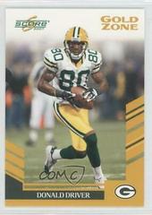 Donald Driver [Gold Zone] #55 Football Cards 2007 Panini Score Prices