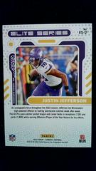 Back | Justin Jefferson Football Cards 2023 Panini Donruss The Elite Series