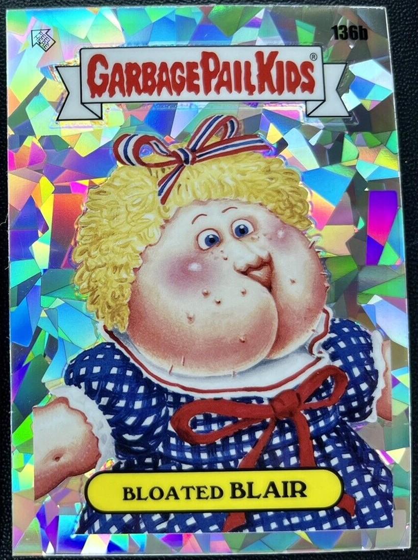 BLOATED BLAIR [Atomic] #136b 2021 Garbage Pail Kids Chrome