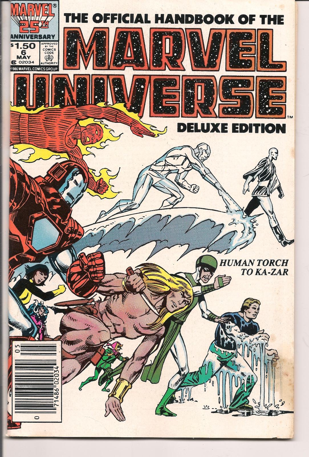 Official Handbook Of The Marvel Universe  [Newsstand] #6 (1986) Comic Books Official Handbook of the Marvel Universe