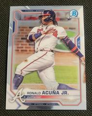 Ronald Acuna Jr #11 Baseball Cards 2021 Bowman Chrome Prices