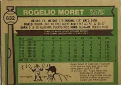 Reverse Side | Rogelio Moret Baseball Cards 1974 O Pee Chee