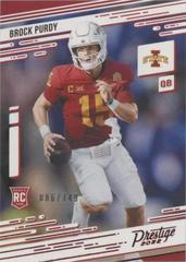 Brock Purdy [Red] #25 Football Cards 2022 Panini Chronicles Draft Picks Prestige Prices