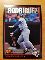 Ivan Rodriguez #16 Baseball Cards 1993 Panini Donruss Triple Play Prices