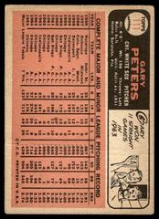 Back | Gary Peters Baseball Cards 1966 Topps