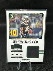 Chris Olave #RTS-COL Football Cards 2022 Panini Contenders Rookie Ticket Swatches Prices