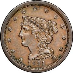 1851 Coins Braided Hair Half Cent Prices