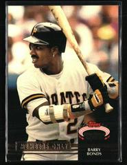 Barry Bonds [Members Only] Baseball Cards 1992 Stadium Club Members Only Prices