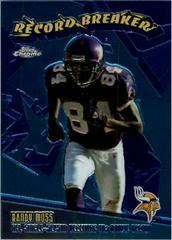 Randy Moss Football Cards 2003 Topps Chrome Record Breakers Prices